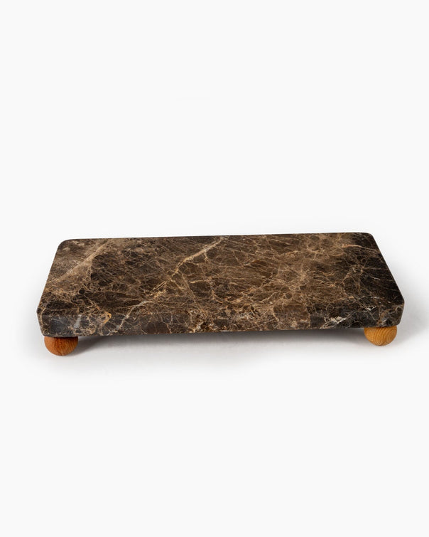 Alis Marble Rectangular Serving Set of 2, Emperador