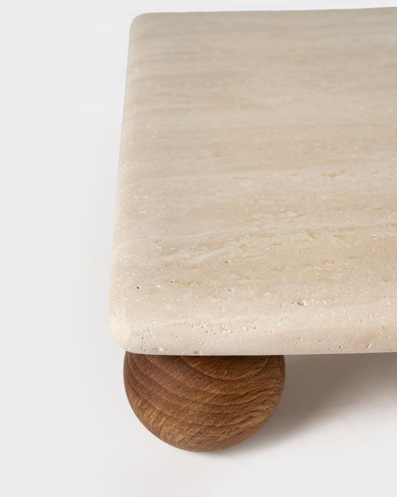 Royal Travertine Square Serving Stand (30 x 30 cm)
