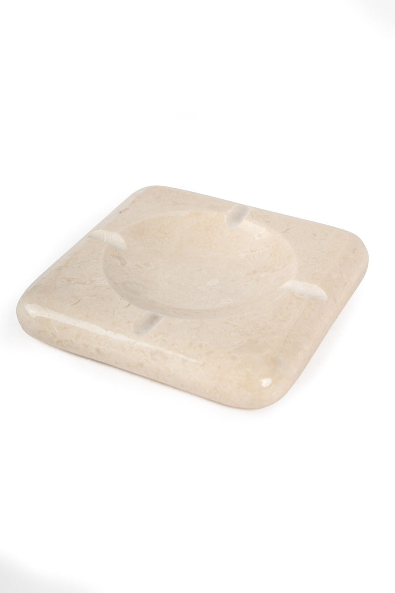 Grain Marble Ashtray, Diana Royal (11 x 11 cm)