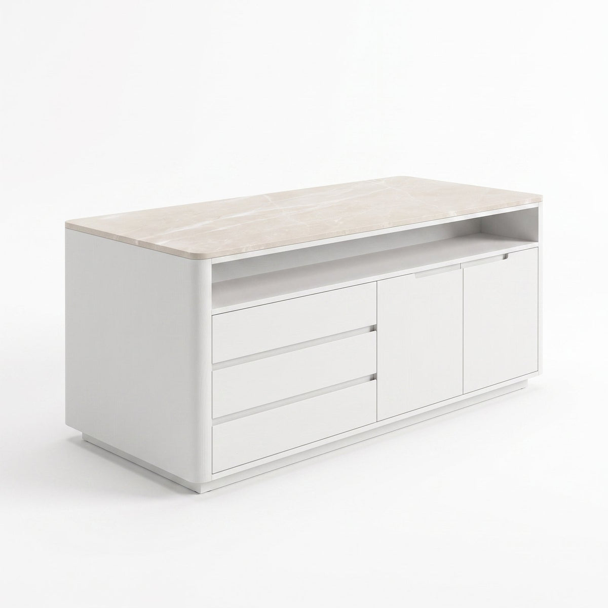 Design concept: Kitchen sideboard with a Botticino Cream marble top