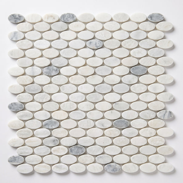 Mix Ellipse Mosaic Tile, Tumbled